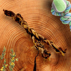 Ostrich Tendon Twister : The Satisfying, All-Natural Chew for Dental Health & Joint Support