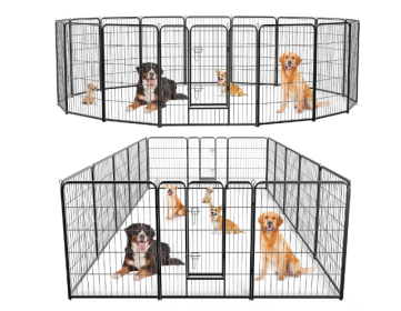 Dog Game Fence Indoor Fence (Option: 16x40double door)