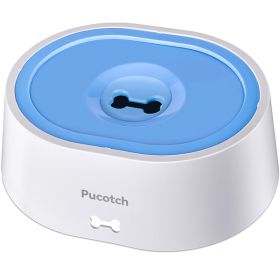 2-liter Pet Drinking Basin With Splash Proof Design, Equipped With A Filter Element For Filtering Water Quality, Prohibited From Sale On Amazon US Sit (Color: Blue)