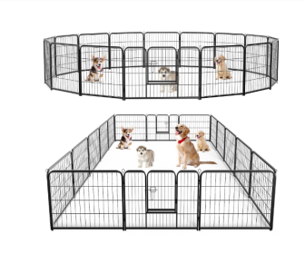 Dog Game Fence Indoor Fence (Option: 16x24double door)